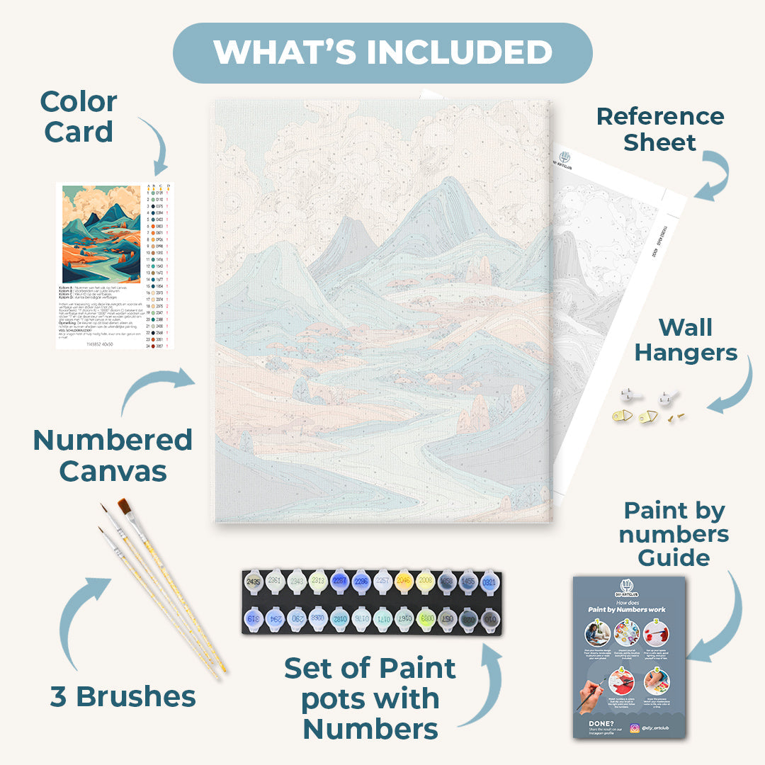 Japanese landscape | Paint by Number