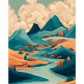 Japanese landscape | Paint by Number