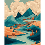 Japanese landscape | Paint by Number