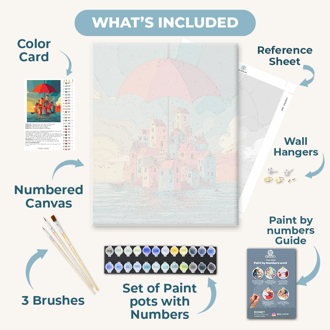 Under umbrella | Paint by Number