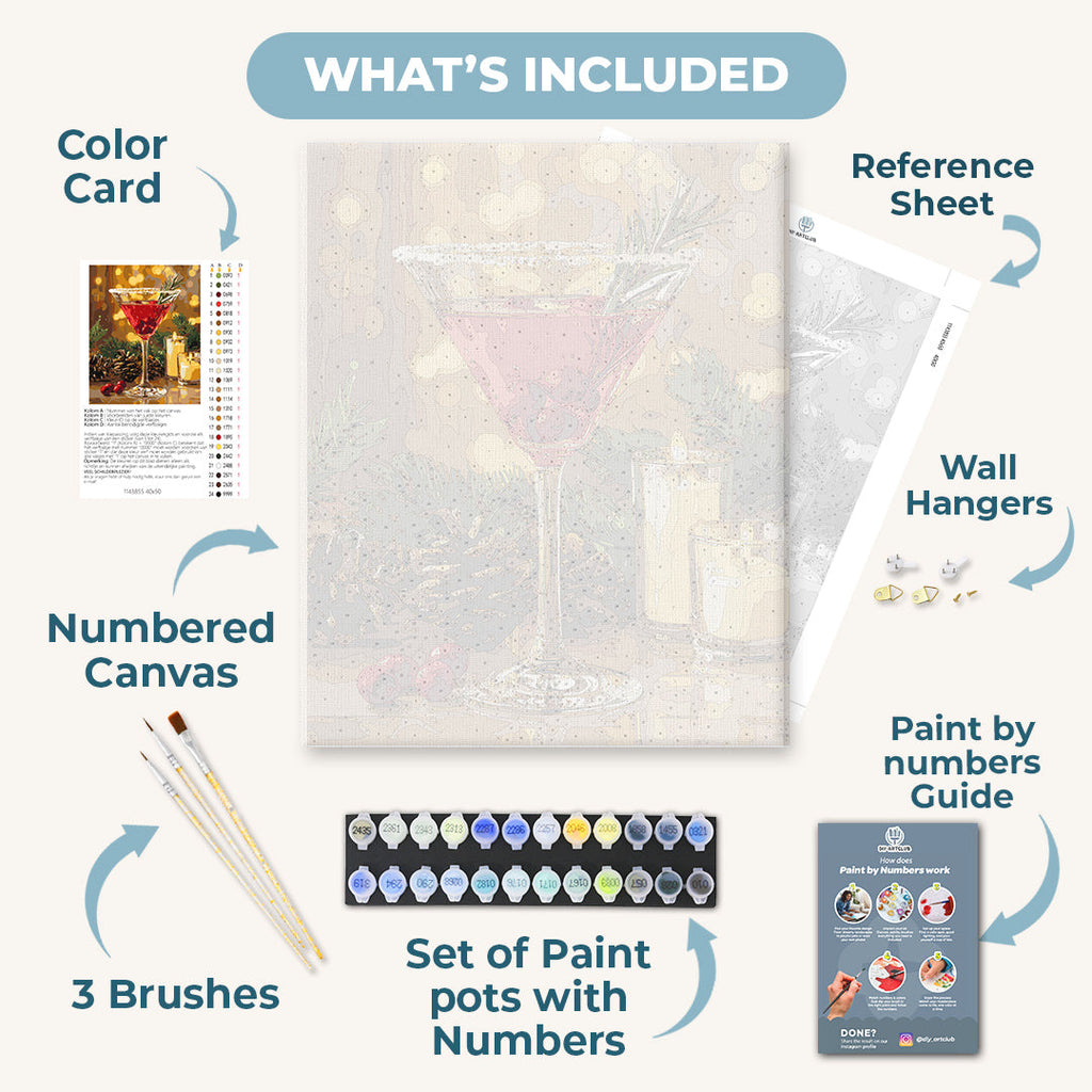 Christmas Cosmopolitan | Paint by Number