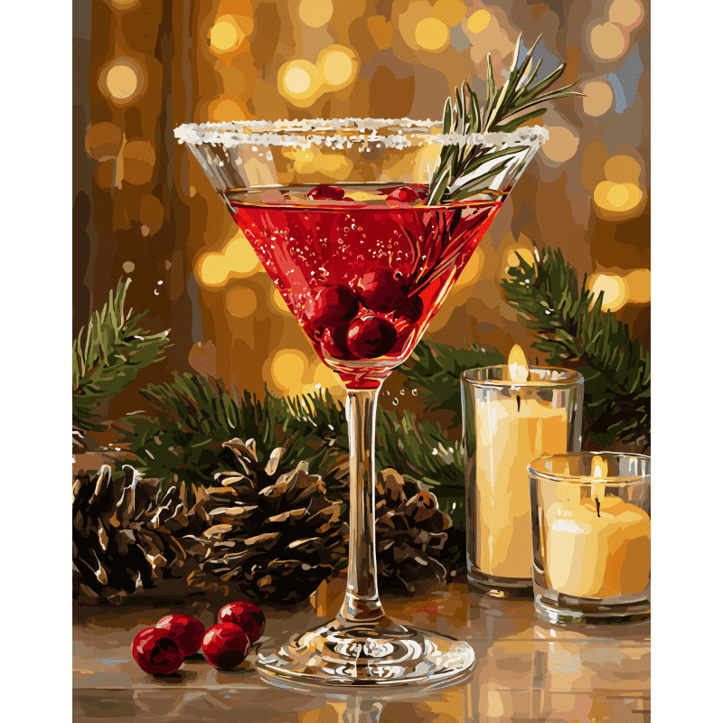 Christmas Cosmopolitan | Paint by Number