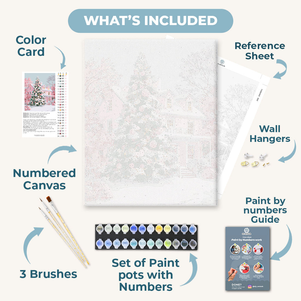 The Pink Noel | Paint by Number