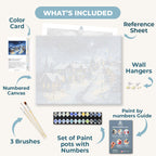 Peaceful Winter village | Paint by Number