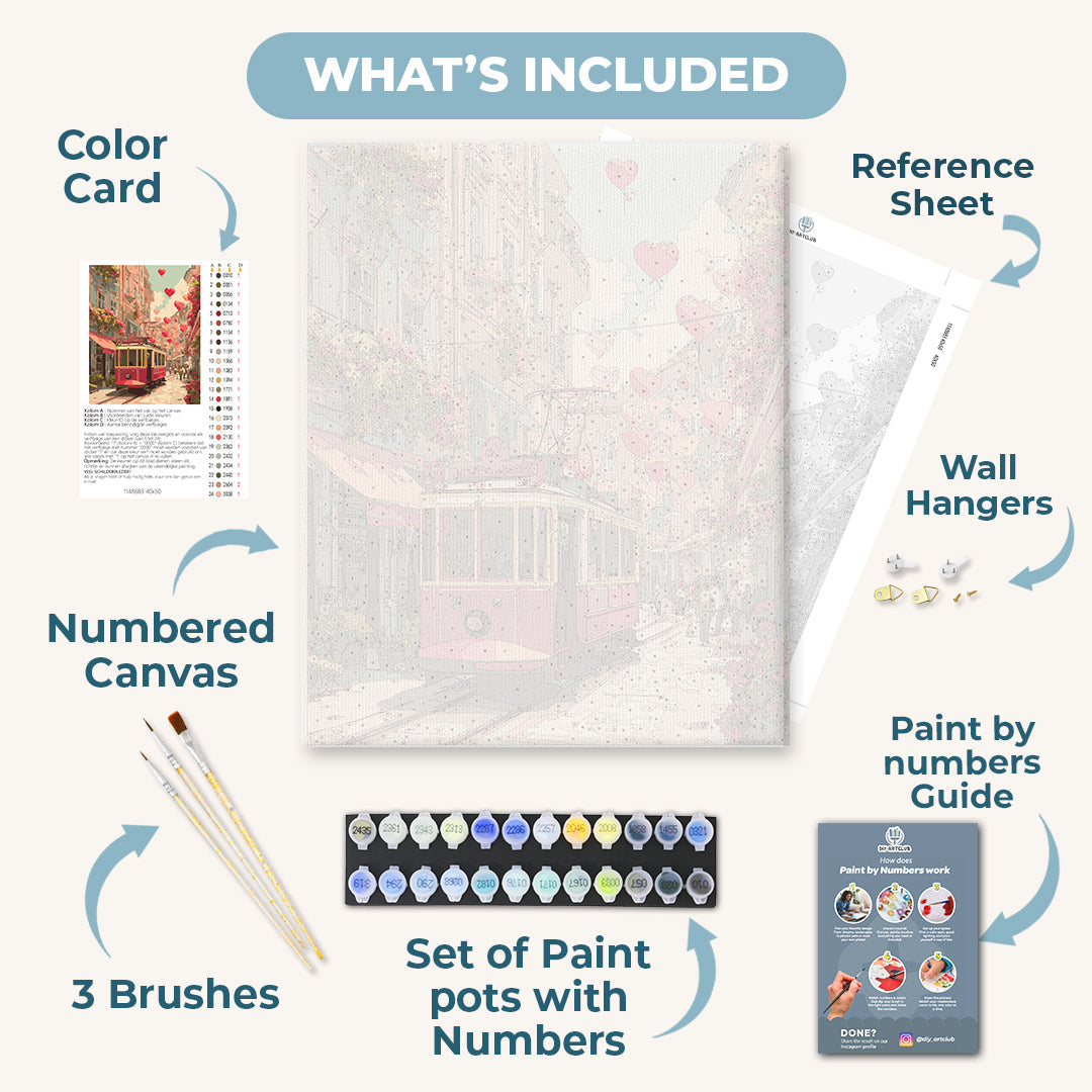 Tram to Love | Paint by Number