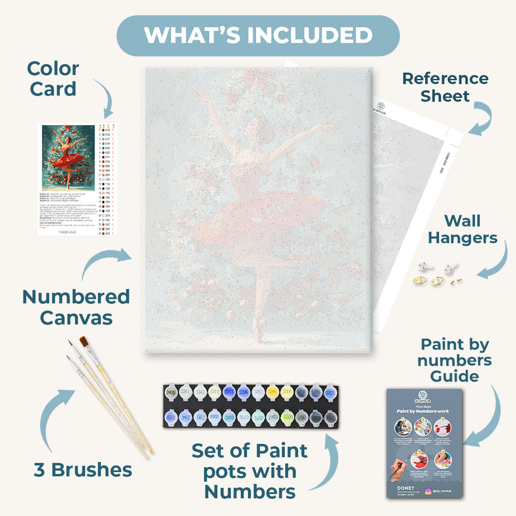 Festive ballerina | Paint by Number