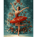 Festive ballerina | Paint by Number