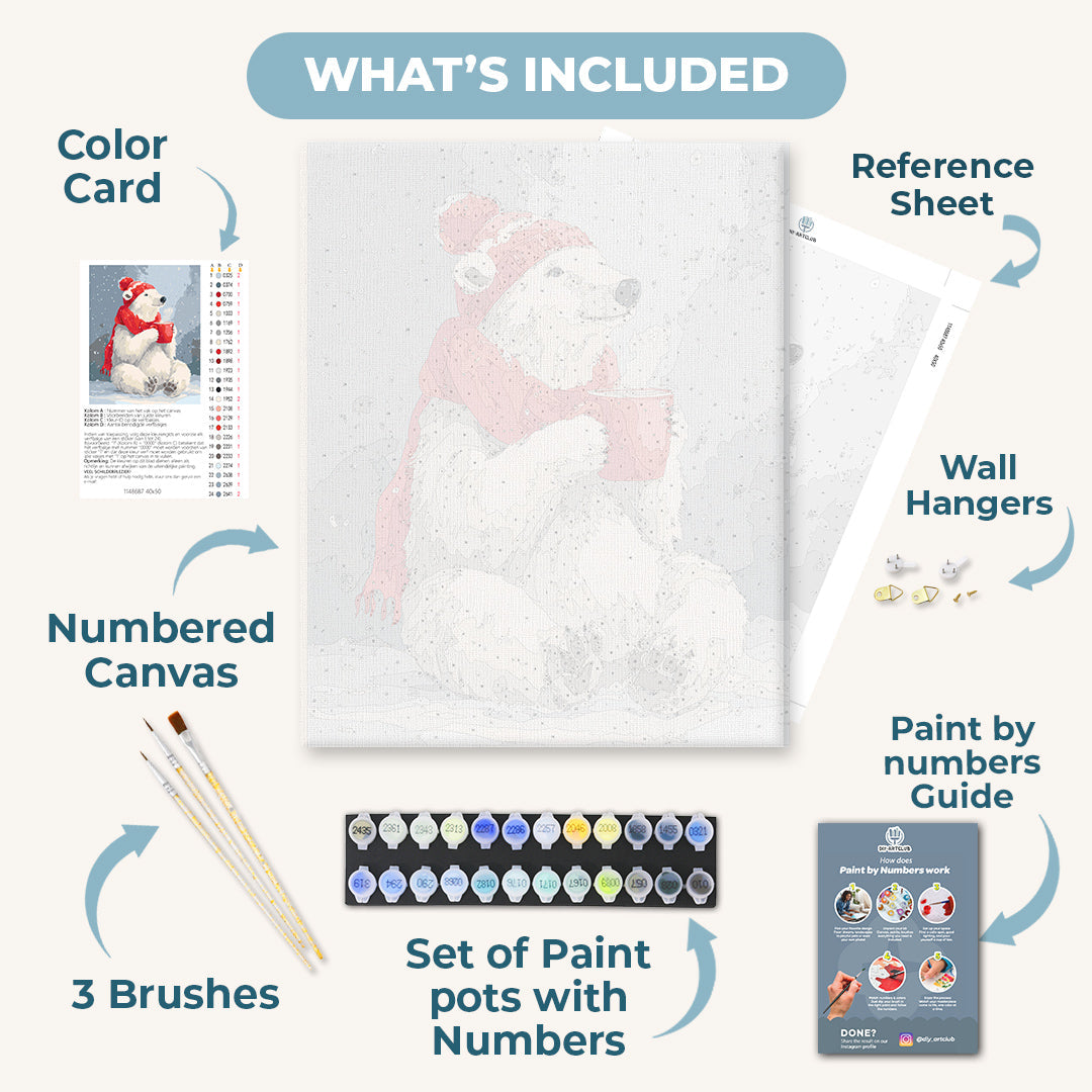 Cute polar bear | Paint by Number