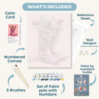 Cowboy Floral boots | Paint by Number