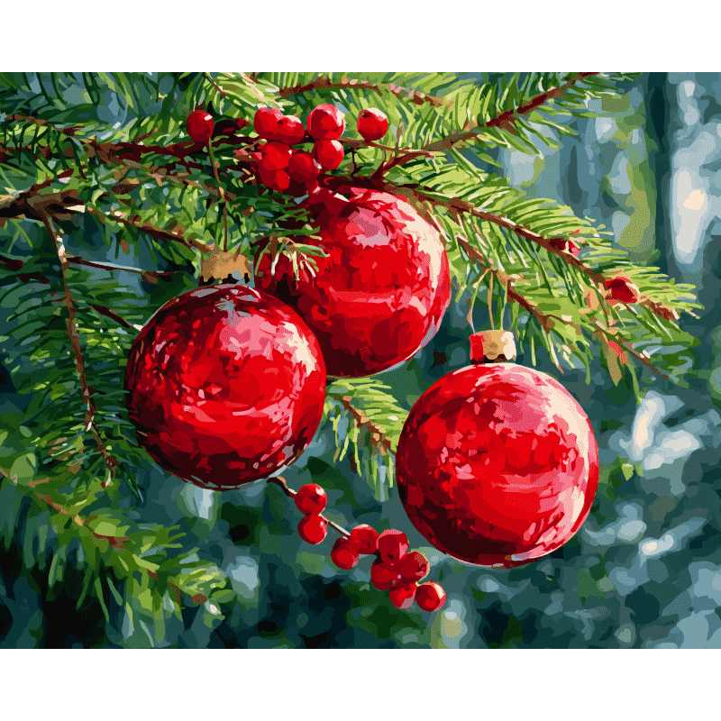Christmas ornaments | Paint by Number