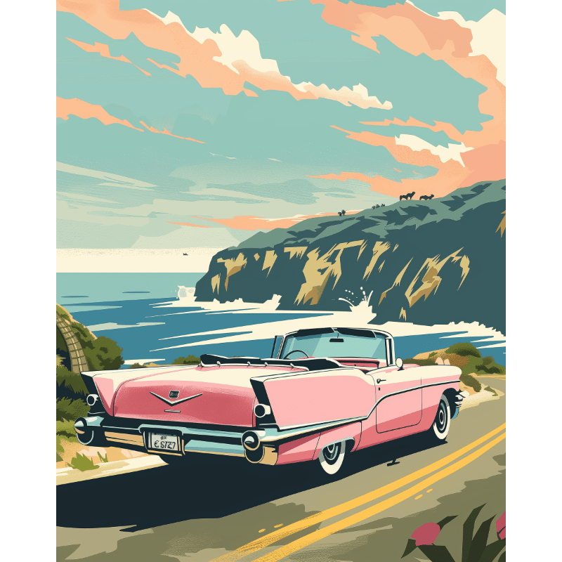 Coastal road trip | Paint by Number