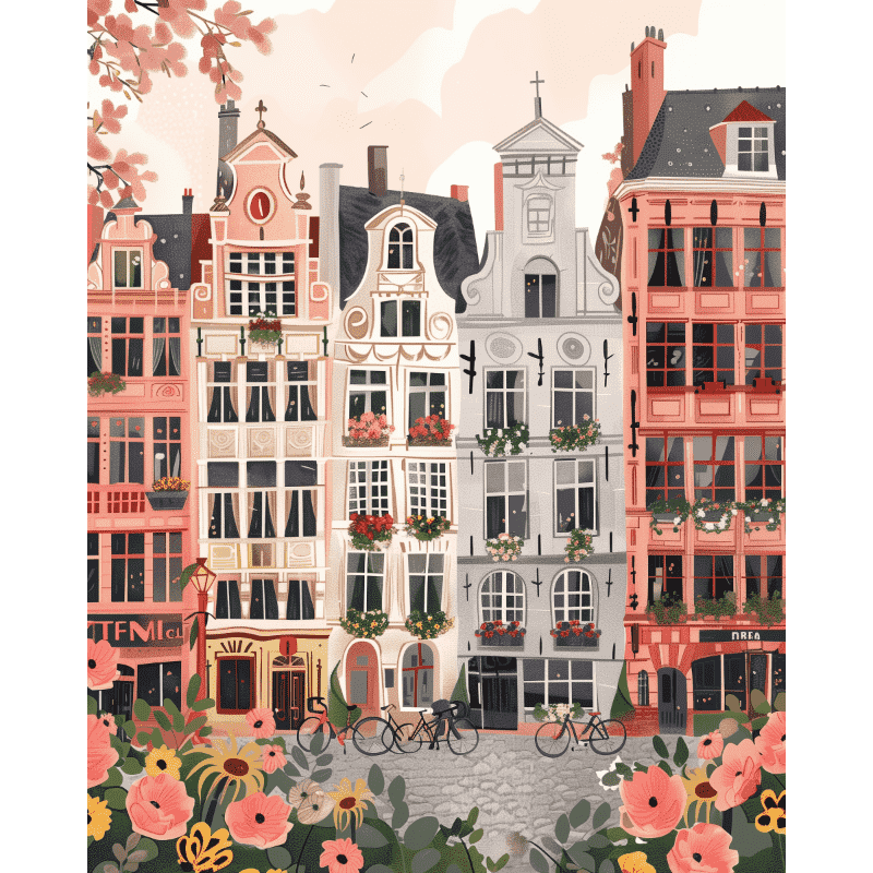 Belgium City | Paint by Number