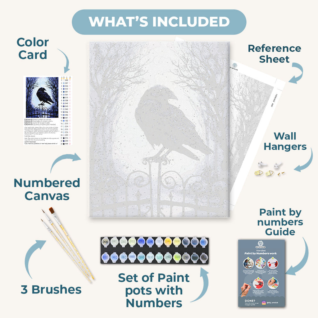 Dead inside Crow - By Tiny Tami | Paint by Number