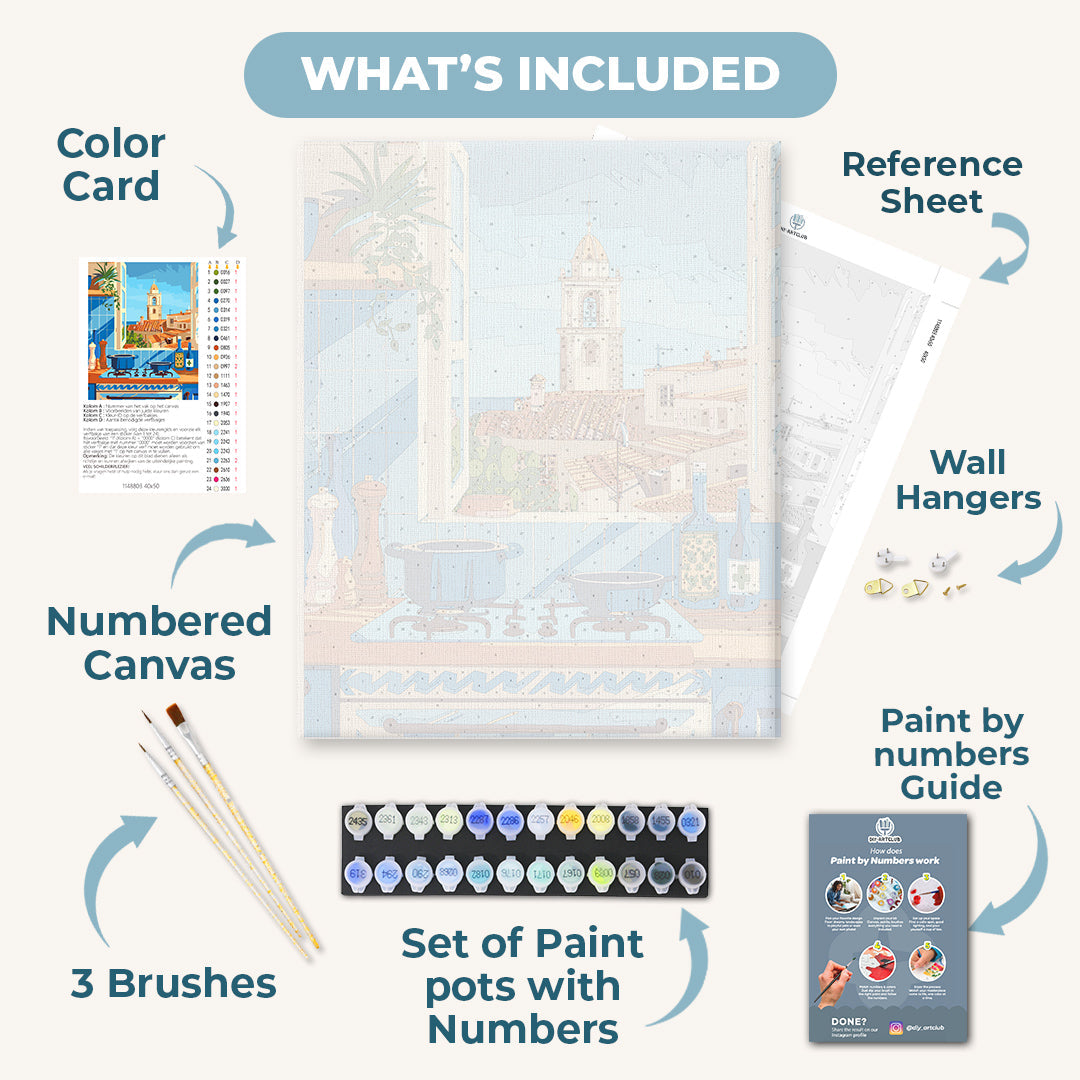 Sunlit kitchen | Paint by Number