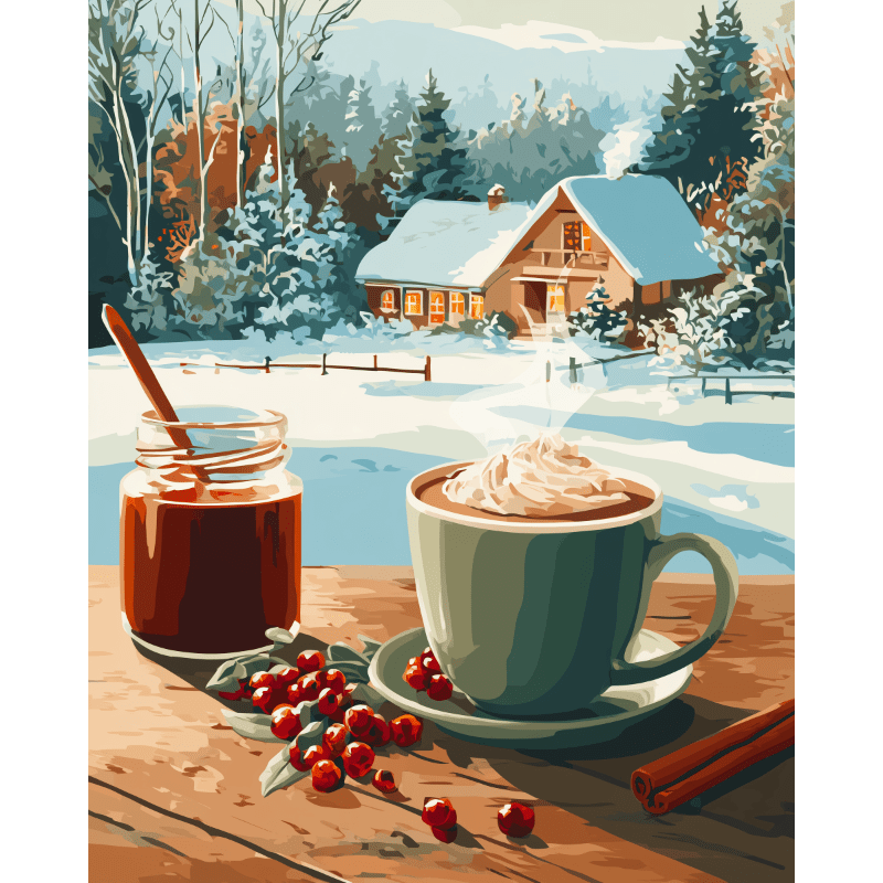 A cozy Winter | Paint by Number