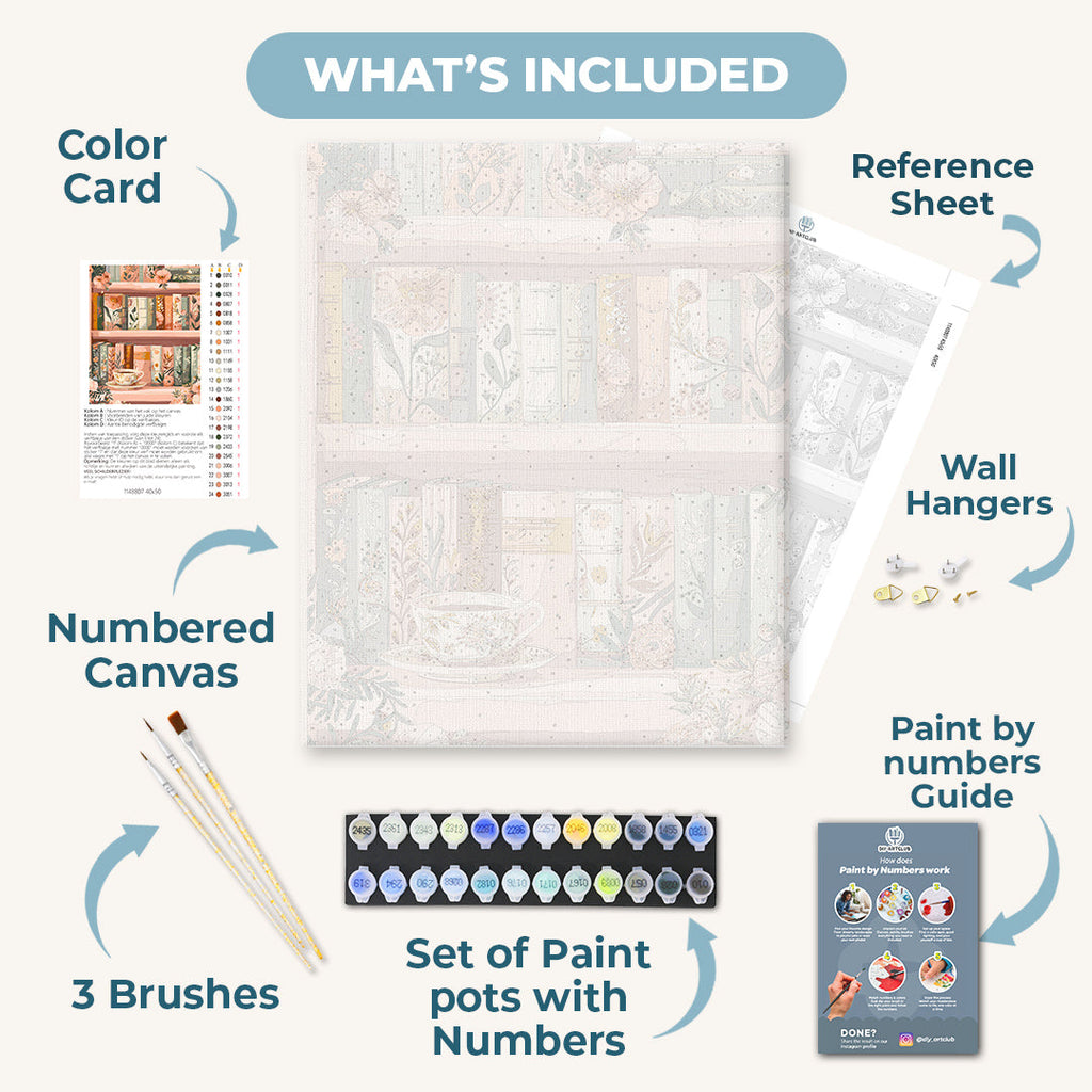 Blooming library | Paint by Number