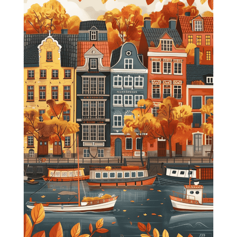 Nordic Autumn | Paint by Number