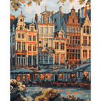 Sunset in Brussel | Paint by Number