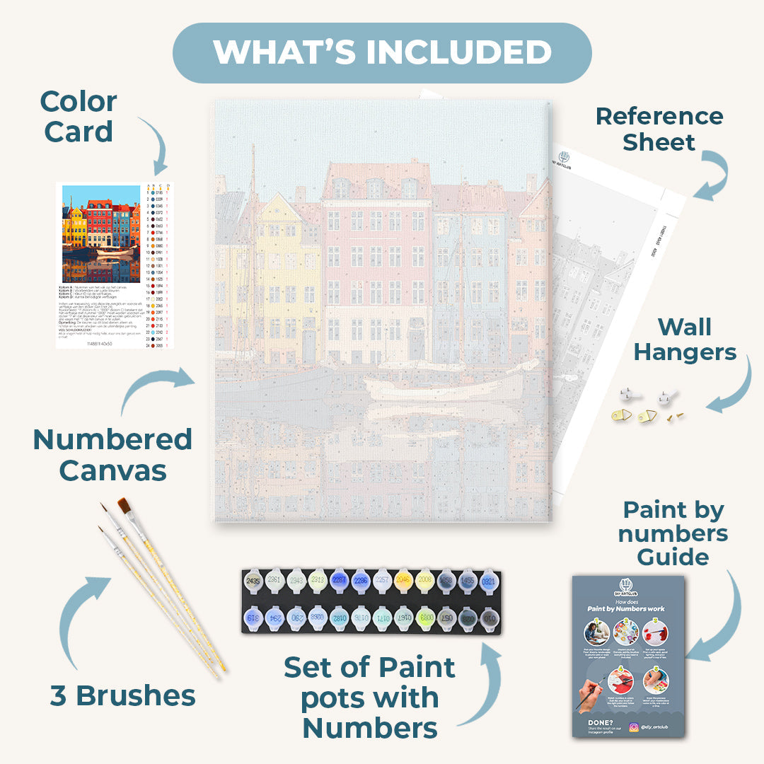 Colorful Copenhagen | Paint by Number