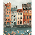Copenhagen Canal houses | Paint by Number