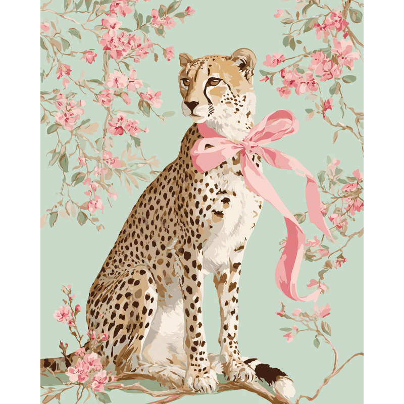 The pink ribbon | Paint by Number