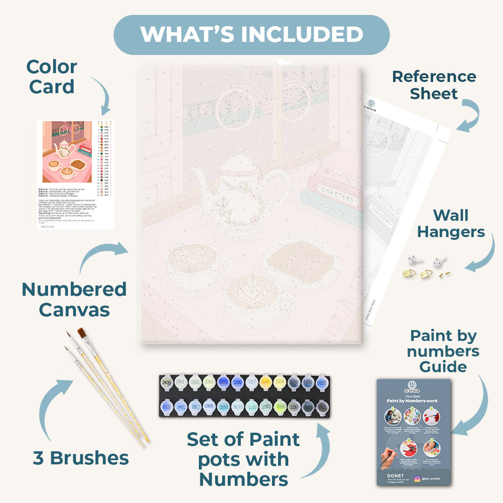 Romantic cafe | Paint by Number