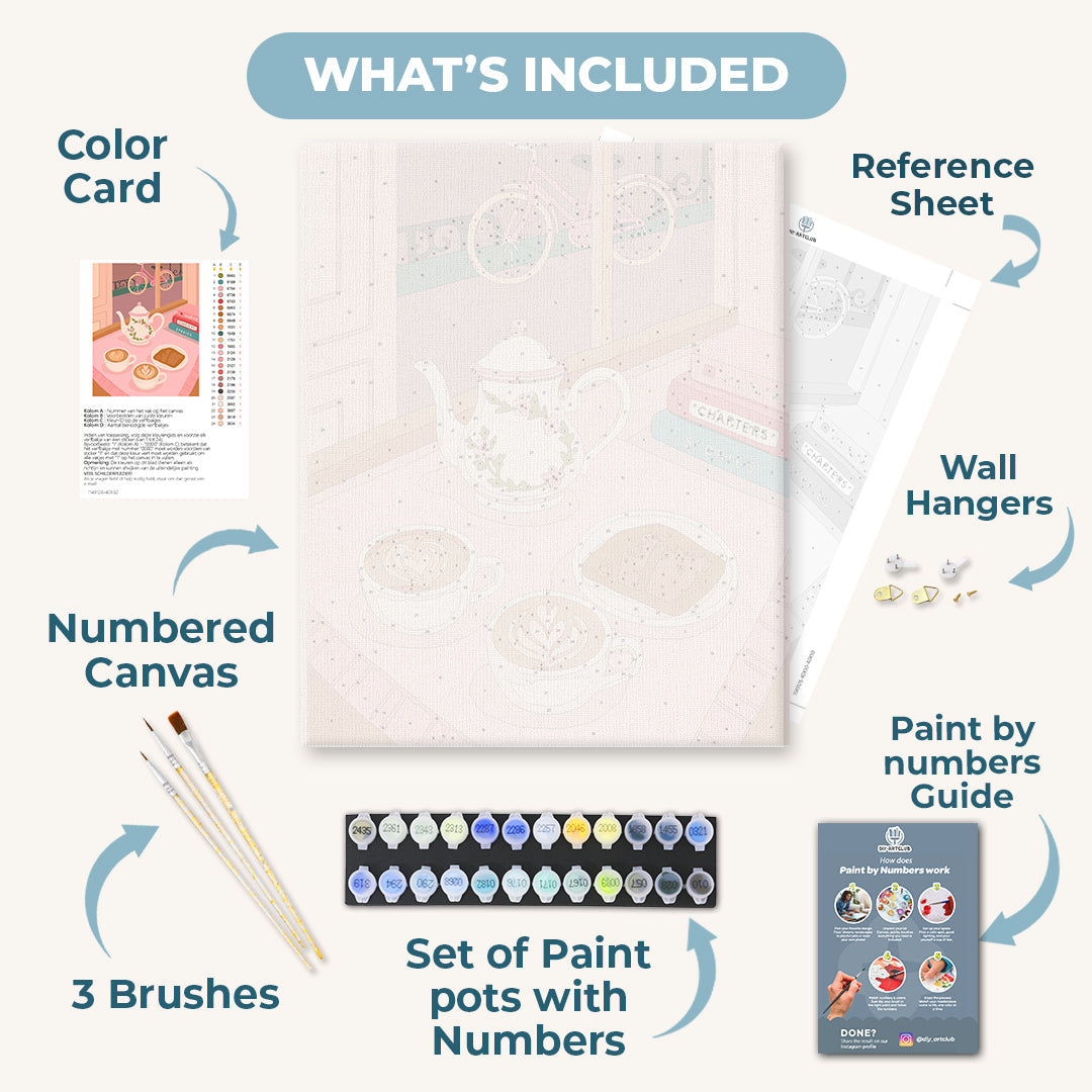 Romantic cafe | Paint by Number