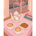 Romantic cafe | Paint by Number