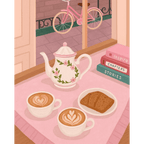 Romantic cafe | Paint by Number