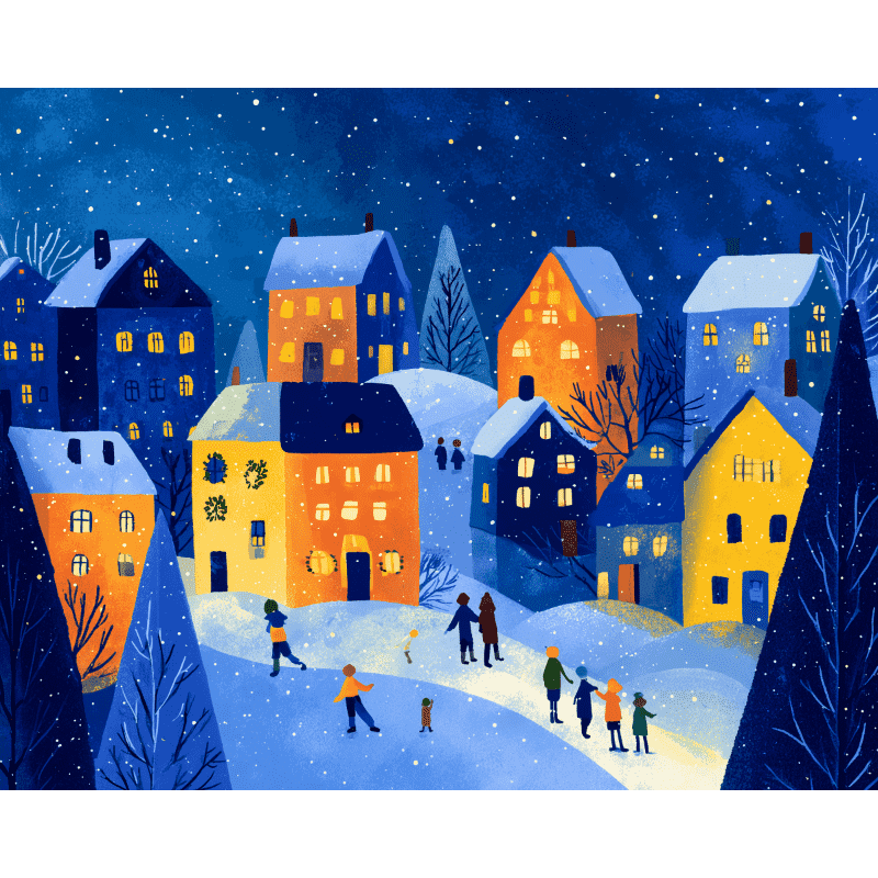 Twinkle town | Paint by Number