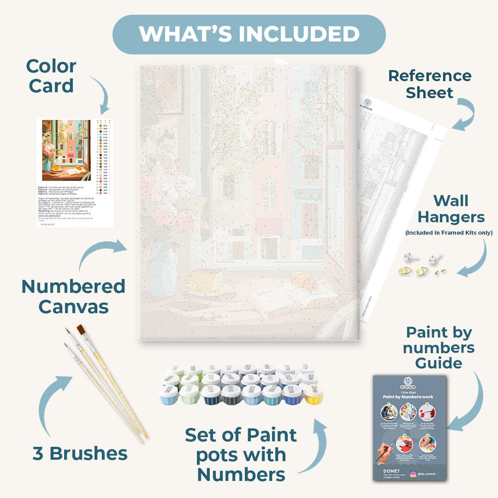 A writer's morning | Paint by Number