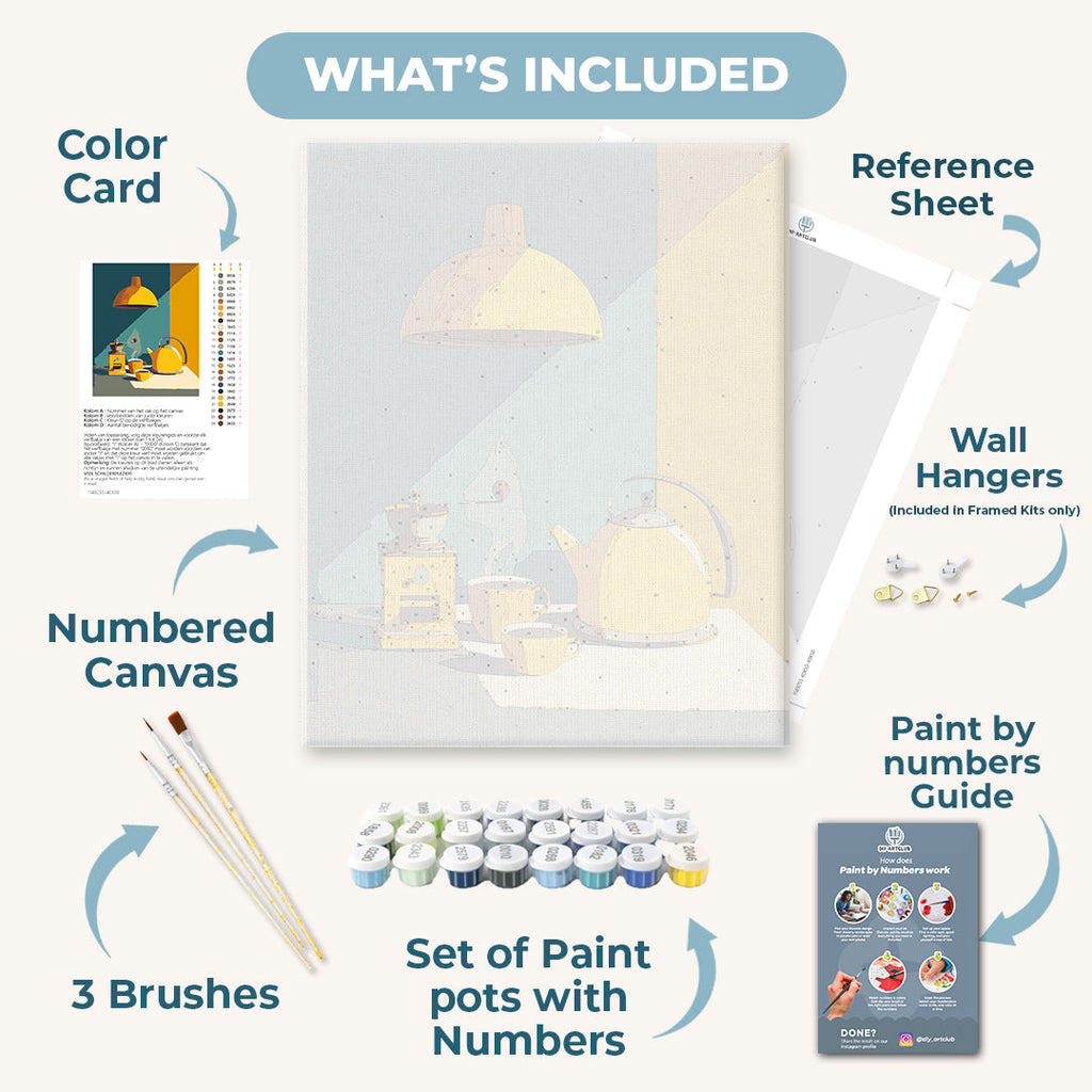 Geometry of yellow | Paint by Number