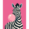 Chewing gum Zebra | Paint by Number