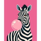 Chewing gum Zebra | Paint by Number