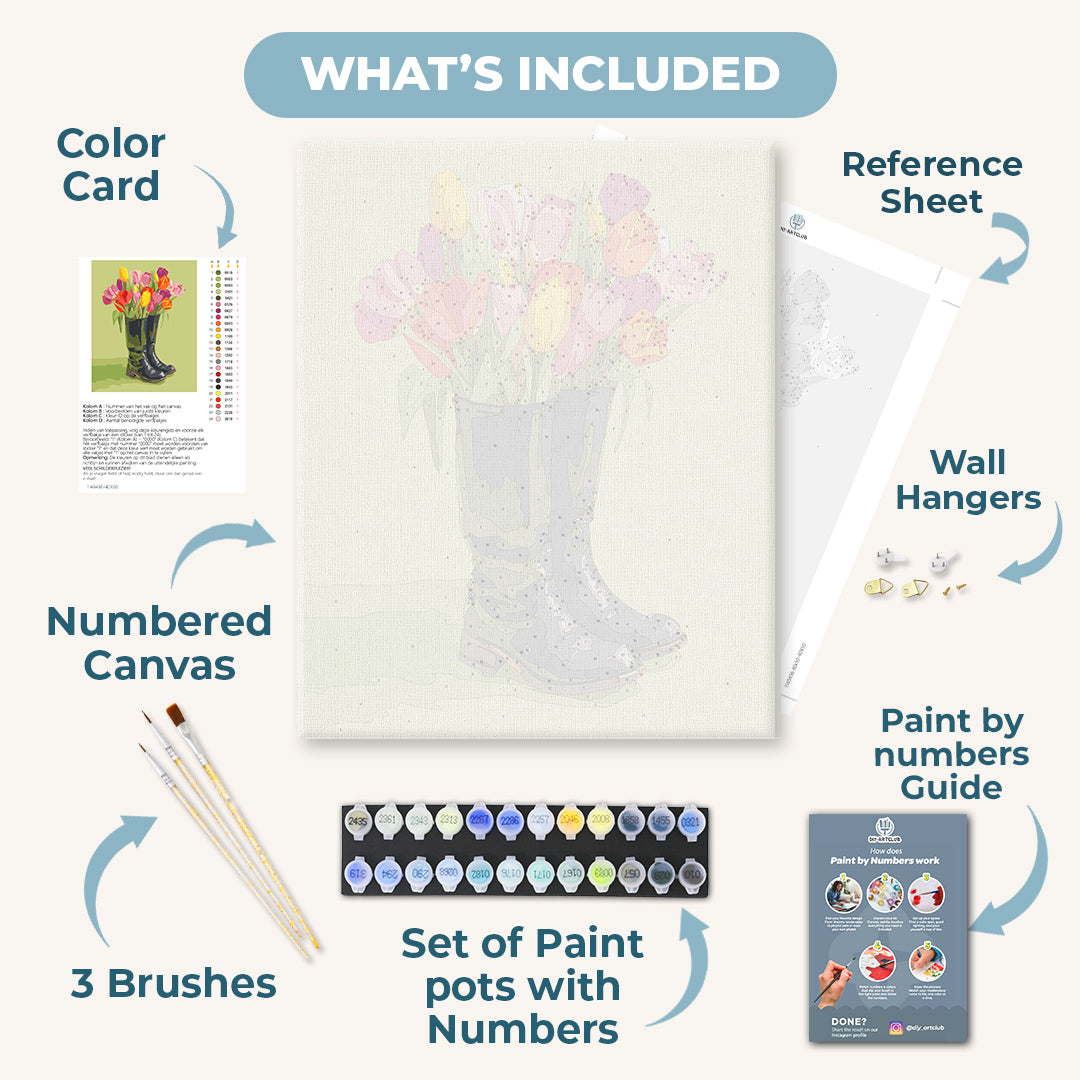 Floral steps | Paint by Number