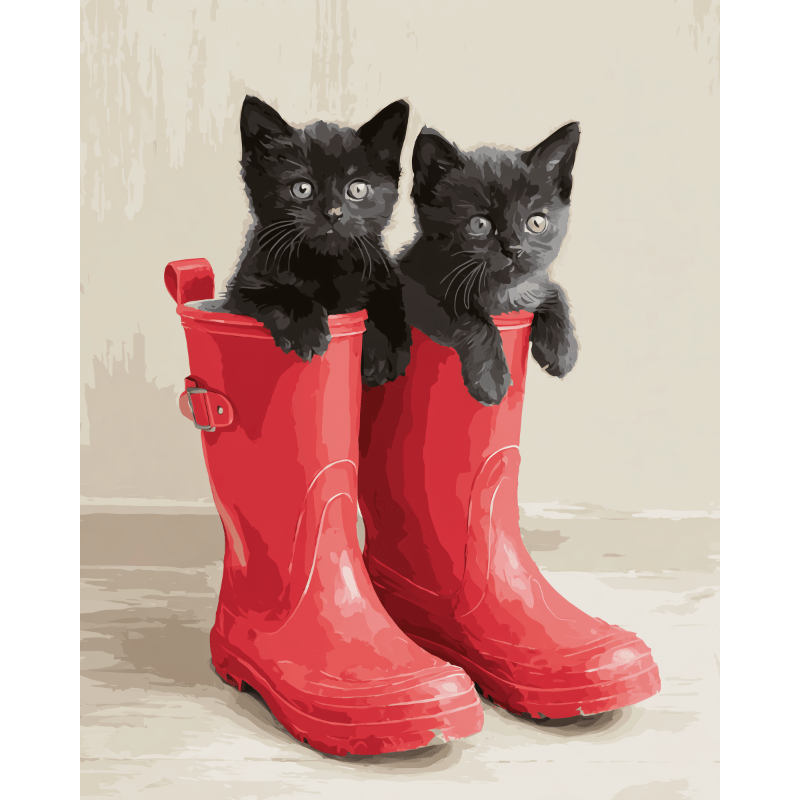 Pair of cuteness | Paint by Number