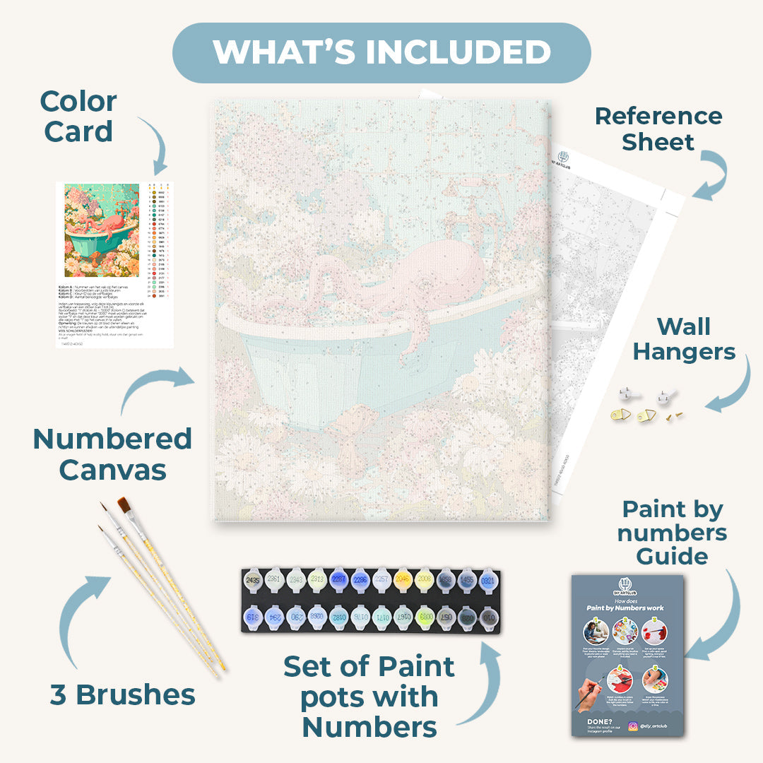 Floral Octopus | Paint by Number