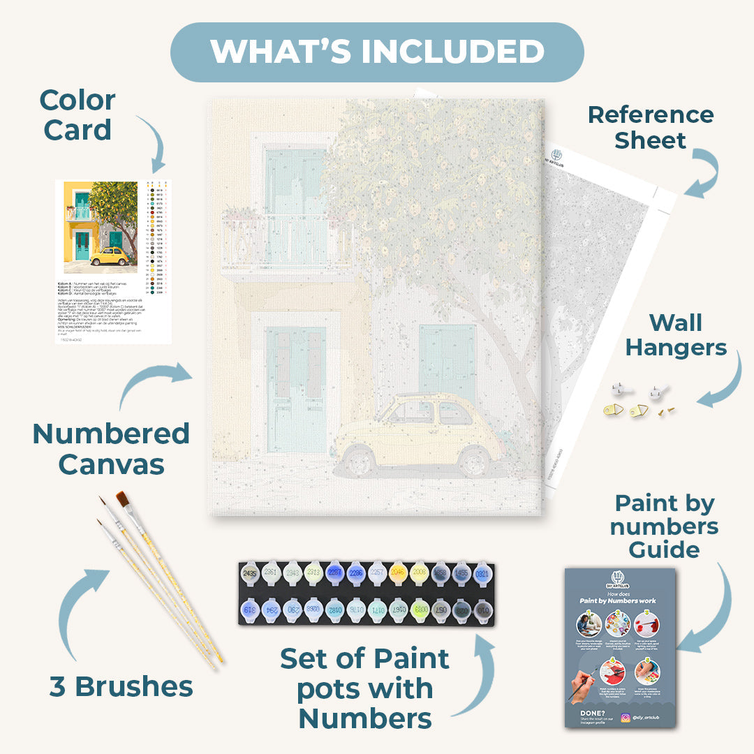 Mediterranean entrance | Paint by Number