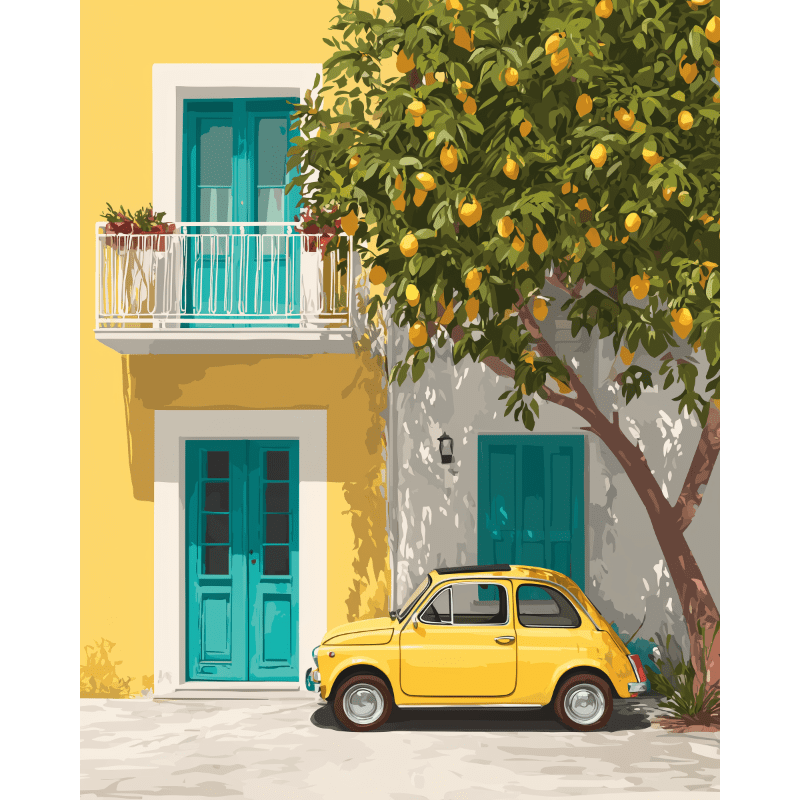 Mediterranean entrance | Paint by Number