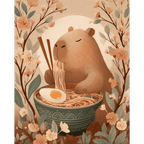 Capybara`s noodles | Paint by Number