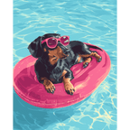 Hotdog in pink | Paint by Number