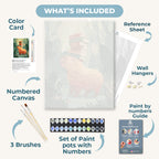 The Bookish Capybara | Paint by Number