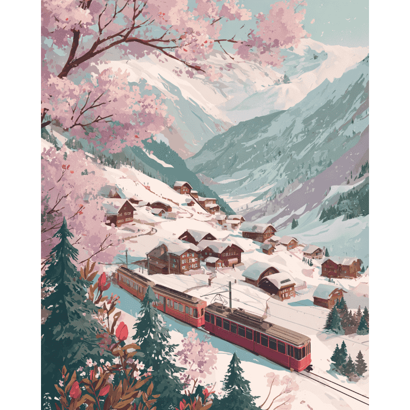 Alpine express | Paint by Number