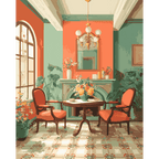 Room in orange | Paint by Number