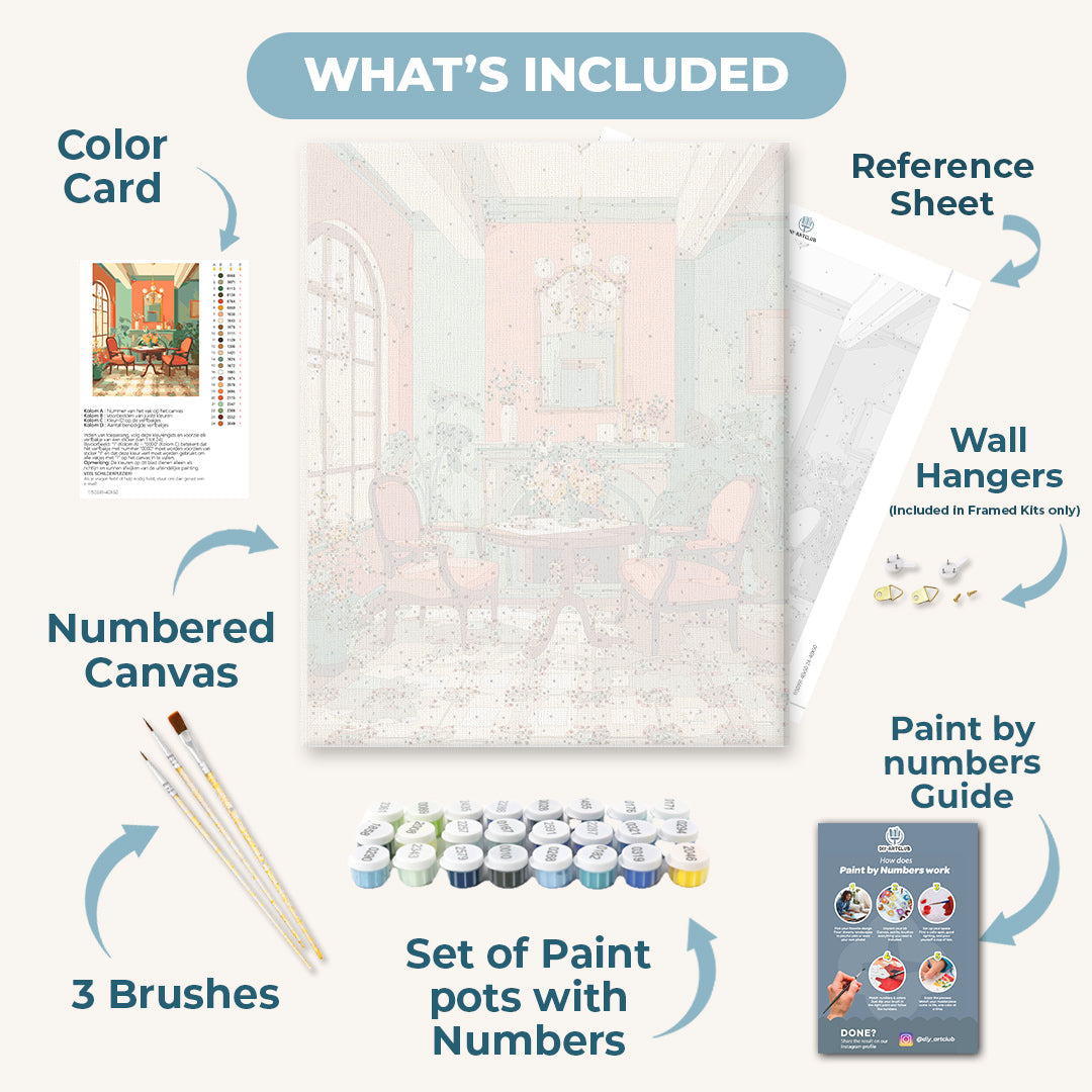 Room in orange | Paint by Number