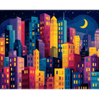 Urban glow | Paint by Number