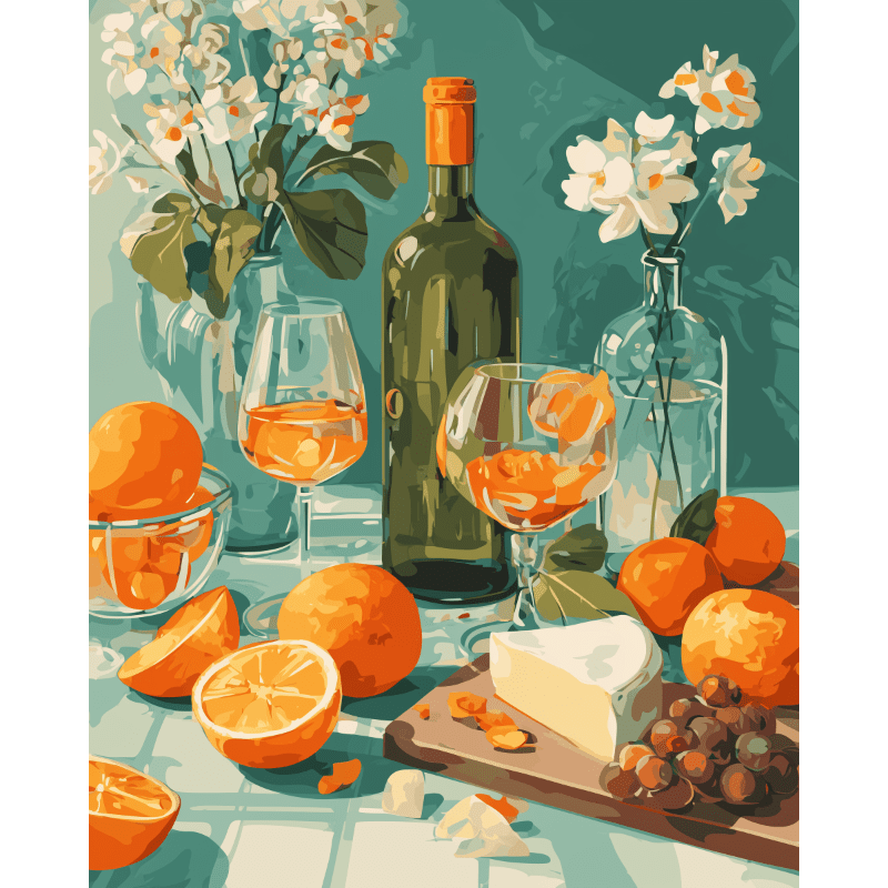 Golden slices | Paint by Number