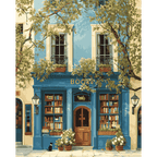 The Blue Bookshop | Paint by Number