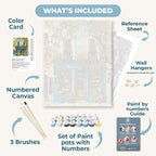 The Blue Bookshop | Paint by Number