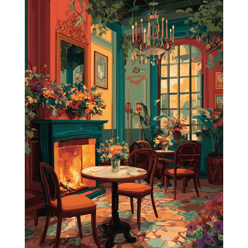 Art Deco salon | Paint by Number